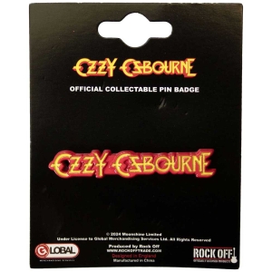 Ozzy Osbourne - Logo Pin Badge in the group OUR PICKS / New Merch / June at Bengans Skivbutik AB (5537378)