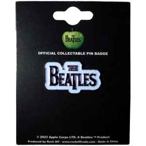 The Beatles - Drop T Logo Bl Pin Badge in the group MERCHANDISE / Merch / Pop-Rock at Bengans Skivbutik AB (5537423)