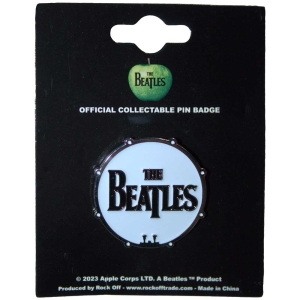 The Beatles - Drum Logo Pin Badge in the group MERCHANDISE / Merch / Pop-Rock at Bengans Skivbutik AB (5537424)