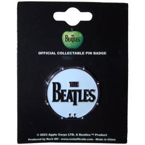 The Beatles - Drum Logo Pin Badge in the group MERCHANDISE / Pin-Button Badge / Pop-Rock at Bengans Skivbutik AB (5537424)