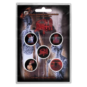 Death - Albums Button Badge Pack in the group MERCHANDISE at Bengans Skivbutik AB (5537461)