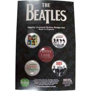 The Beatles - Beatles Liverpool Button Badge Pack in the group MERCHANDISE at Bengans Skivbutik AB (5537490)
