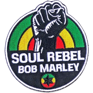 Bob Marley - Soul Rebel Woven Patch in the group MERCHANDISE at Bengans Skivbutik AB (5537773)