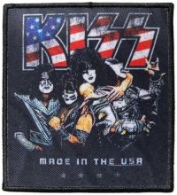 Kiss - Patch Made In The Usa (10,6 X 9,6 C in the group MERCHANDISE / Merch / Hårdrock at Bengans Skivbutik AB (5538050)