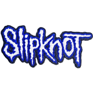Slipknot - Cut-Out Logo Blue Border Woven Patch in the group MERCHANDISE at Bengans Skivbutik AB (5538441)