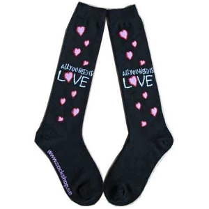 The Beatles - All You Need Is Love Lady Bl Knee Socks in the group MERCHANDISE / Strumpor / Pop-Rock at Bengans Skivbutik AB (5538792)