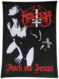 Marduk - Patch Fuck Me Jesus (12 X 8,8 Cm) in the group MERCHANDISE / Accessoarer / Hårdrock at Bengans Skivbutik AB (5538891)