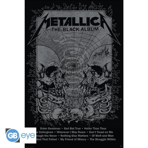 Metallica - Poster Maxi Black Album in the group MERCHANDISE / Merch / Hårdrock at Bengans Skivbutik AB (5540273)