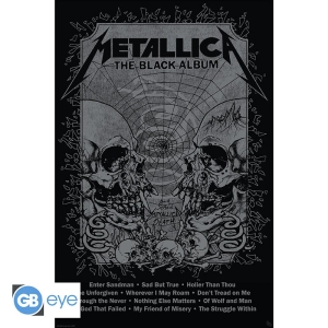 Metallica - Poster Maxi Black Album Poster 91,5x61 in the group MERCHANDISE / Merch / Hårdrock at Bengans Skivbutik AB (5540273)