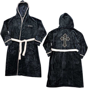 Tupac - Cross Uni Bl Bath Robe:  in the group MERCHANDISE / Merch / Hip Hop-Rap at Bengans Skivbutik AB (5540790r)