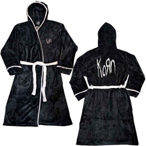 Korn - Logo Uni Bl Bath Robe: in the group MERCHANDISE / Merch / Hårdrock at Bengans Skivbutik AB (5540799r)