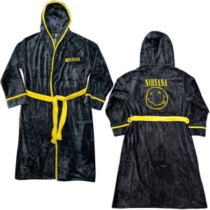 Nirvana - Yellow Smiley Uni Bl Bath Robe: in the group MERCHANDISE / Merch / Hårdrock at Bengans Skivbutik AB (5540803r)