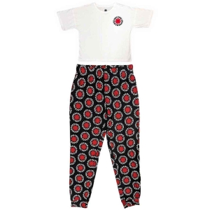 Red Hot Chili Peppers - Classic Asterisk Lady Wht/Bl Pyjamas: in the group MERCHANDISE / Merch / Pop-Rock at Bengans Skivbutik AB (5540915r)