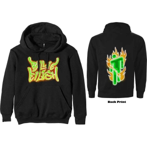 Billie Eilish - Airbrush Flames Blohsh Uni Bl Hood: S in the group MERCHANDISE / Hoodies / Pop-Rock at Bengans Skivbutik AB (5540918)