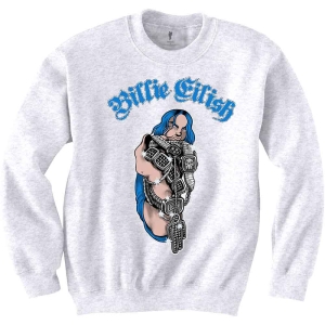 Billie Eilish - Bling Uni Wht Sw 1Xs in the group MERCHANDISE / Hoodies / Pop-Rock at Bengans Skivbutik AB (5541020r)