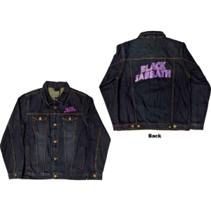 Black Sabbath - Wavy Logo Uni Denim Jacket: in the group MERCHANDISE / Merch / Hårdrock at Bengans Skivbutik AB (5541236r)