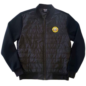 Guns N Roses - Classic Logo Uni Bl Quilted Jacket: in the group MERCHANDISE / Merch / Hårdrock at Bengans Skivbutik AB (5541240r)