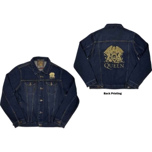 Queen - Classic Crest Uni Denim Jacket: in the group MERCHANDISE / Merch / Pop-Rock at Bengans Skivbutik AB (5541251r)