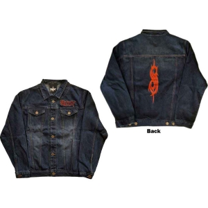 Slipknot - Tribal Logo Uni Denim Jacket: in the group MERCHANDISE / Merch / Hårdrock at Bengans Skivbutik AB (5541259r)