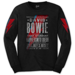 David Bowie - Hammersmith Odeon Uni Bl L/S:  M in the group MERCHANDISE / Hoodies / Pop-Rock at Bengans Skivbutik AB (5541400r)
