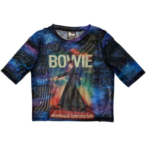 David Bowie - Moonage 11 Fade Lady Blue Mesh Crop:2Xs in the group MERCHANDISE / Merch / Pop-Rock at Bengans Skivbutik AB (5541402r)