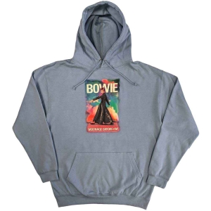 David Bowie - Moonage 11 Fade Uni Lht Blue Hood: S in the group MERCHANDISE / Hoodies / Pop-Rock at Bengans Skivbutik AB (5541408r)