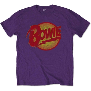 David Bowie - Vtge Diamond Dogs Logo Uni Purp M in the group MERCHANDISE / T-shirt / Pop-Rock at Bengans Skivbutik AB (5541418r)