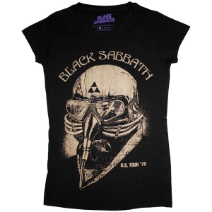 Black Sabbath - Us Tour 78 Skinny Fitting Lady Bl 1Xs in the group MERCHANDISE / T-shirt / Heavy Metal at Bengans Skivbutik AB (5541500r)