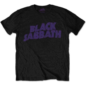 Black Sabbath - Vintage Wavy Logo Uni Bl in the group MERCHANDISE / T-shirt / Heavy Metal at Bengans Skivbutik AB (5541501r)