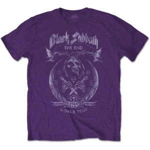 Black Sabbath - The End Mushroom Cloud Uni Purp    S in the group MERCHANDISE / T-shirt / Hårdrock at Bengans Skivbutik AB (5541508r)