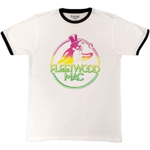 Fleetwood Mac - Penguin Ringer Uni Wht S in the group MERCHANDISE / T-shirt / Pop-Rock at Bengans Skivbutik AB (5541632r)