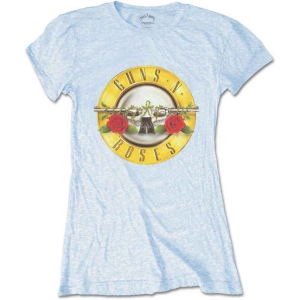 Guns N Roses - Classic Bullet Logo Skinny Lady Blue  1X in the group MERCHANDISE / T-shirt / Hårdrock at Bengans Skivbutik AB (5542030)