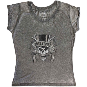 Guns N Roses - Faded Skull Bo Lady Char    S in the group MERCHANDISE / T-shirt / Hårdrock at Bengans Skivbutik AB (5542202r)