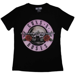 Guns N Roses - Classic Logo Lady Bl S in the group MERCHANDISE / T-shirt / Heavy Metal at Bengans Skivbutik AB (5542222r)