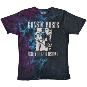 Guns N Roses - Uyi Monochrome Uni Blue Dip-Dye S in the group MERCHANDISE / T-shirt / Heavy Metal at Bengans Skivbutik AB (5542241r)