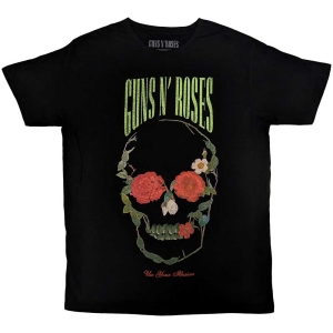 Guns N Roses - Rose Skull Uni Bl S in the group MERCHANDISE / T-shirt / Heavy Metal at Bengans Skivbutik AB (5542255r)