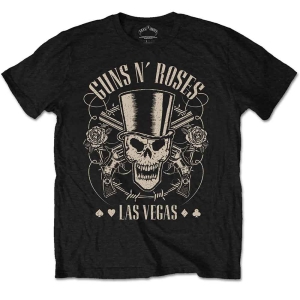 Guns N Roses - Top Hat Skull & Pistols Lv Uni Bl S in the group MERCHANDISE / T-shirt / Heavy Metal at Bengans Skivbutik AB (5542270r)