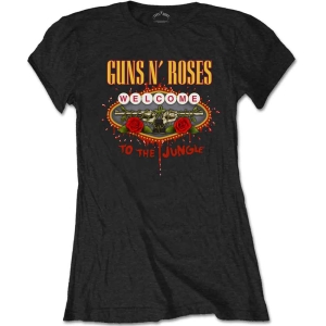 Guns N Roses - Welcome To The Jungle Lv Lady Bl    S in the group MERCHANDISE / T-shirt / Hårdrock at Bengans Skivbutik AB (5542271r)
