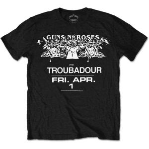 Guns N Roses - Troubadour Flyer Uni Bl    S in the group MERCHANDISE / T-shirt / Hårdrock at Bengans Skivbutik AB (5542274r)