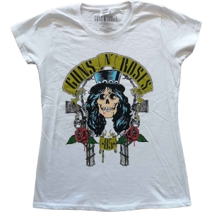 Guns N Roses - Slash 85 Lady Wht in the group MERCHANDISE / T-shirt / Heavy Metal at Bengans Skivbutik AB (5542280r)