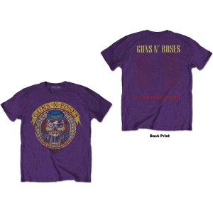 Guns N Roses - Skull Circle Uni Purp    L in the group MERCHANDISE / T-shirt / Hårdrock at Bengans Skivbutik AB (5542303r)