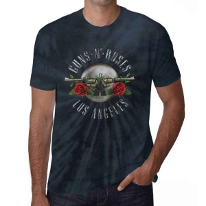 Guns N Roses - Los Angeles Uni Bl Dip-Dye S in the group MERCHANDISE / T-shirt / Heavy Metal at Bengans Skivbutik AB (5542307r)
