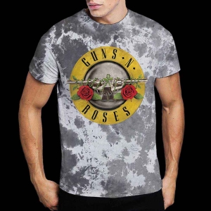 Guns N Roses - Classic Logo Uni Wht Dip-Dye    S in the group MERCHANDISE / T-shirt / Hårdrock at Bengans Skivbutik AB (5542309r)