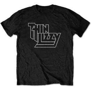 Thin Lizzy - Logo Uni Bl    S in the group MERCHANDISE / T-shirt / Pop-Rock at Bengans Skivbutik AB (5542567r)