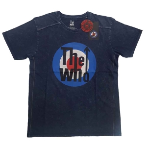 The Who - Target Logo Snow Wash Uni Navy S in the group MERCHANDISE / T-shirt / Pop-Rock at Bengans Skivbutik AB (5542582r)