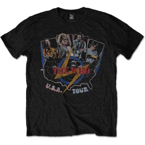 The Who - Vtge Usa Tour Uni Bl S in the group MERCHANDISE / T-shirt / Pop-Rock at Bengans Skivbutik AB (5542604r)