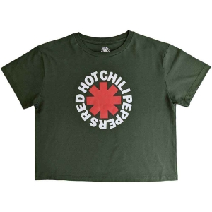 Red Hot Chili Peppers - Classic Asterisk Lady Green Crop Top: in the group MERCHANDISE / T-shirt / Pop-Rock at Bengans Skivbutik AB (5543178r)