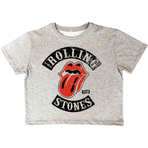 Rolling Stones - Tour 78 Lady Grey Crop Top: in the group MERCHANDISE / T-shirt / Pop-Rock at Bengans Skivbutik AB (5543181r)