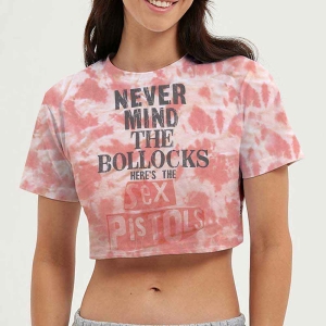 Sex Pistols - Nmtb Lady Pink Dip-Dye Crop Top: in the group MERCHANDISE / T-shirt / Punk at Bengans Skivbutik AB (5543186r)