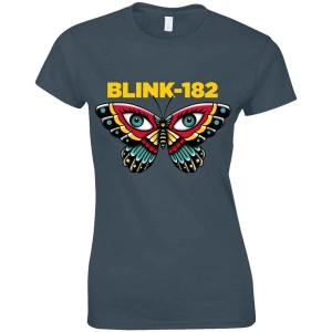 Blink-182 - Butterfly Lady Navy in the group MERCHANDISE / T-shirt / Pop-Rock at Bengans Skivbutik AB (5543886r)